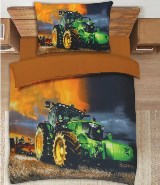 3D mikroszatén ágynemű TRACTOR FORCE színes Ágyneműhuzat mérete: 70 x 90 cm | 140 x 200 cm