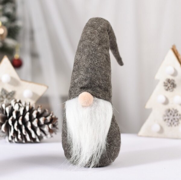 Karácsonyi manó WINTER GNOME 30 cm, szürke