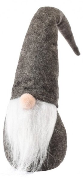 Karácsonyi manó WINTER GNOME 30 cm, szürke