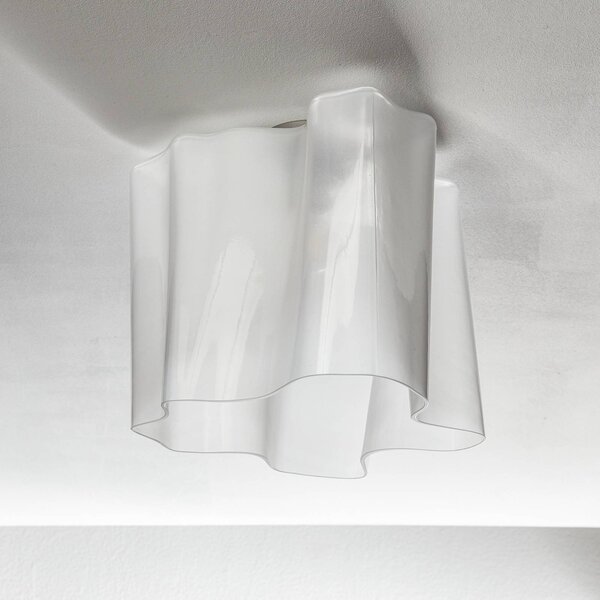 Artemide Logico mennyezeti lámpa 40x40 cm fehér, dimmelhető, Fehér / opál, Nappali / Étkező, Üveg, Dizájn
