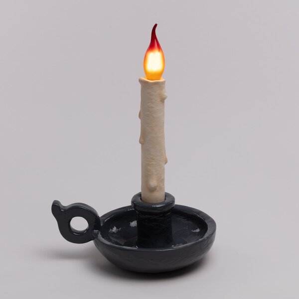 Asztali lámpa SELETTI, Grimm Bugia, dimmable, Szürke, Nappali, Műanyag, Dizájn