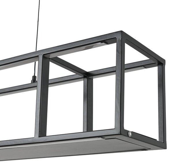 Lucande LED lógó világítás Estante, fekete, dimmelhető, dimmelhető, Fekete, Nappali / Étkező, fém, Modern