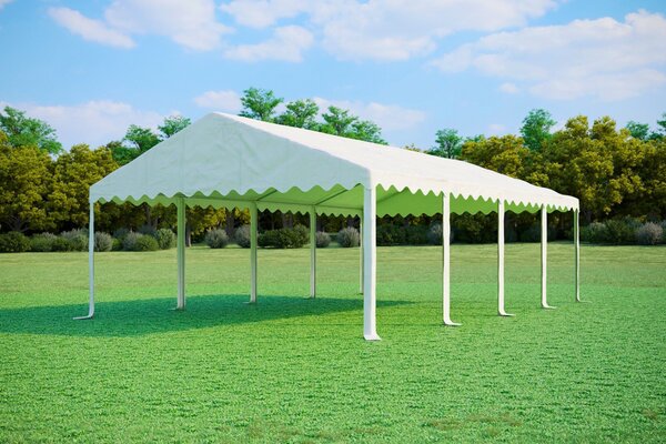 Party sátor 5x8 m STANDARD - tűzálló szín fehér