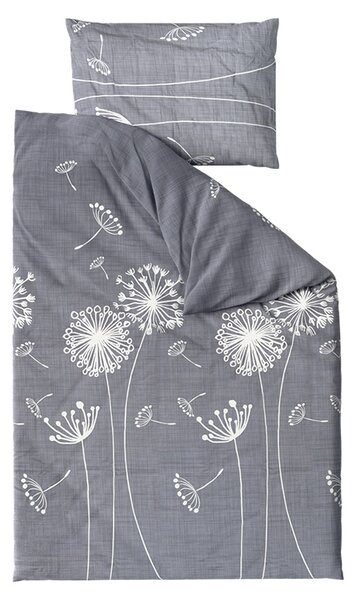 Pamut ágynemű SOFT MEADOW szürke Ágyneműhuzat mérete: 70 x 90 cm | 140 x 200 cm