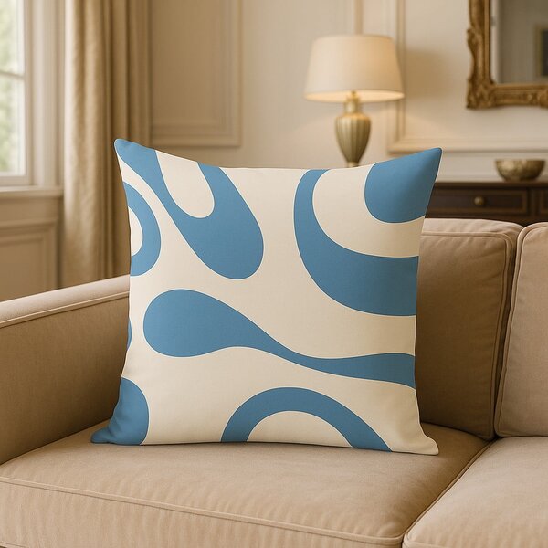 Párnahuzat 43x43 cm Blue Latte – Mila Home