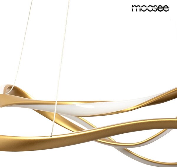 Moosee Waves 2 Arany Hullámos LED Függőlámpa