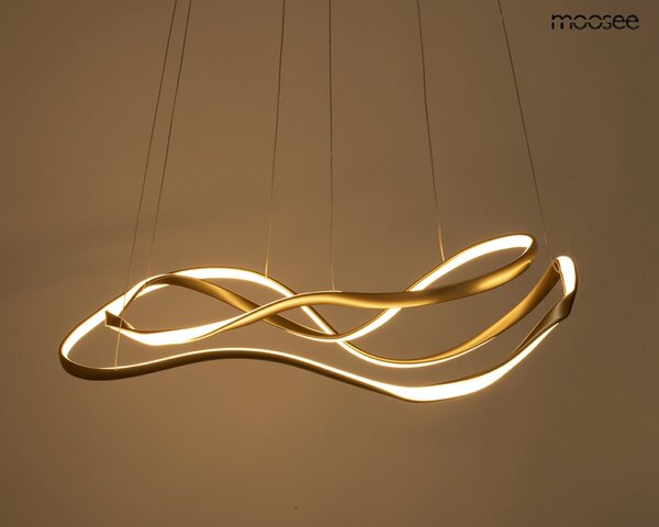 Moosee Waves 2 Arany Hullámos LED Függőlámpa