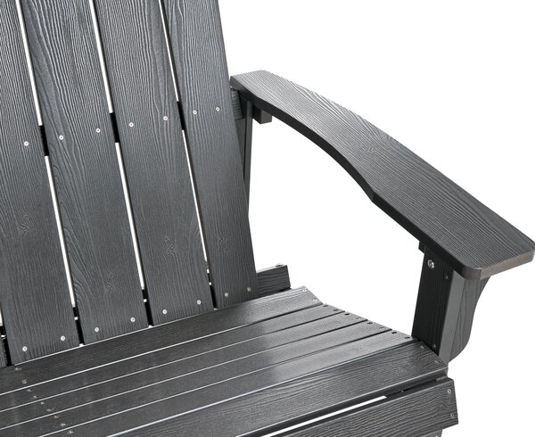 Kerti pad ADIRONDACK 125 cm Sötétszürke