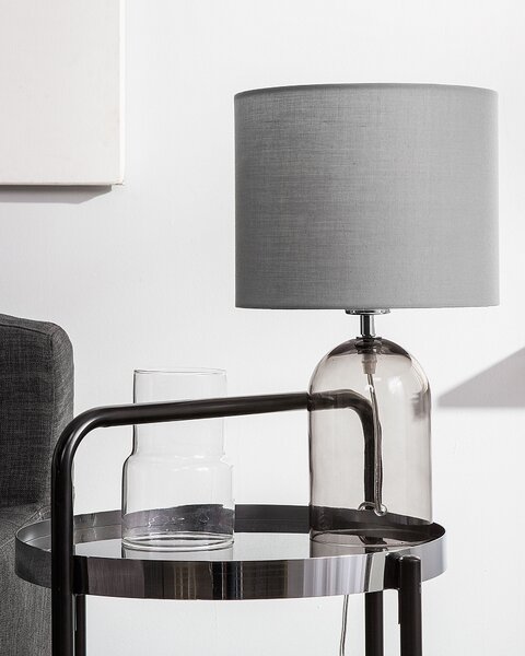 Asztali lámpa DEVOLL Üveg Szürke