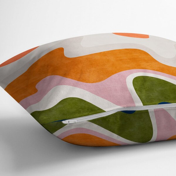 Párnahuzat 43x43 cm Squiggly Orange – Mila Home