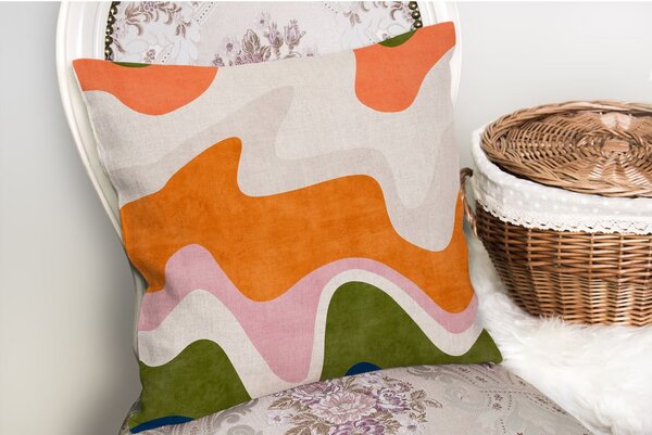 Párnahuzat 43x43 cm Squiggly Orange – Mila Home