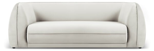 Bézs bársony kanapé 225 cm Lando – Micadoni Home