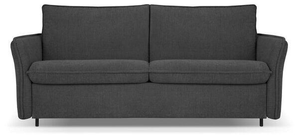 Sötétszürke kinyitható kanapé 166 cm Dalida – Micadoni Home