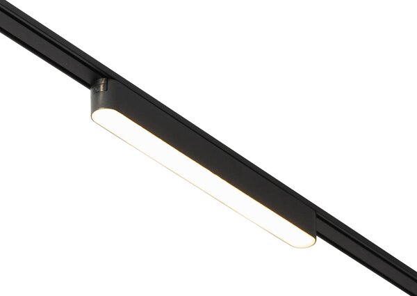 Modern fekete sínrendszer spotlámpa 1 fázisú 10W 3000K - Magnetic Marra