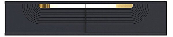 Meyra komód, antracit-arany, 120 cm – TR555CHM1600