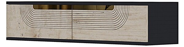 Meyra komód, antracit-travertin, 120 cm – TR555CHM1602