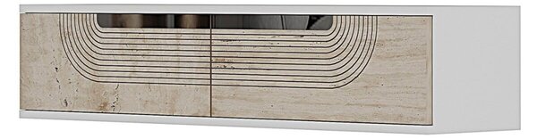 Meyra komód, fehér-travertin, 120 cm – TR555CHM1607