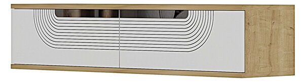 Meyra komód, zafír tölgy-fehér, 120 cm – TR555CHM1609