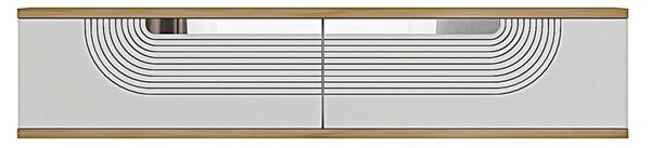 Meyra komód, zafír tölgy-fehér, 120 cm – TR555CHM1609