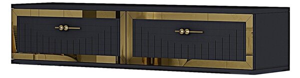 Tuna komód, antracit-arany, 120 cm – TR555CHM1618