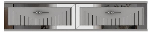 Tuna komód, fehér-ezüst, 120 cm – TR555CHM1621