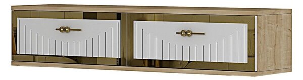 Tuna komód, zafír tölgy-fehér, 120 cm – TR555CHM1622
