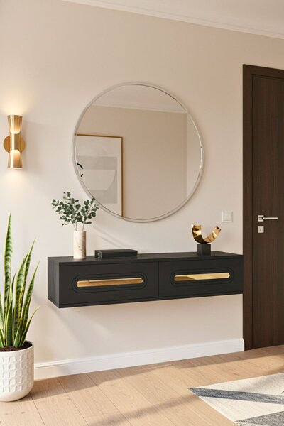 Rany komód, antracit-arany, 120 cm – TR555CHM1624