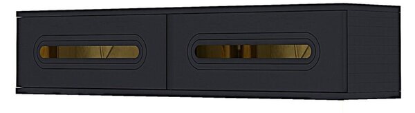 Rany komód, antracit-arany, 120 cm – TR555CHM1624