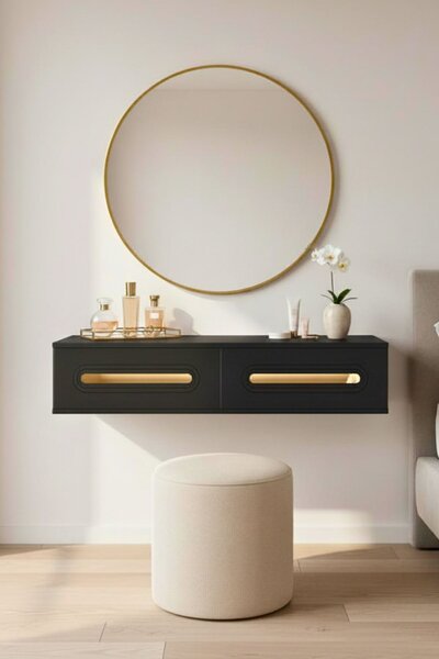 Rany komód, antracit-arany, 120 cm – TR555CHM1624