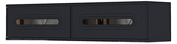 Rany komód, antracit-ezüst, 120 cm – TR555CHM1625