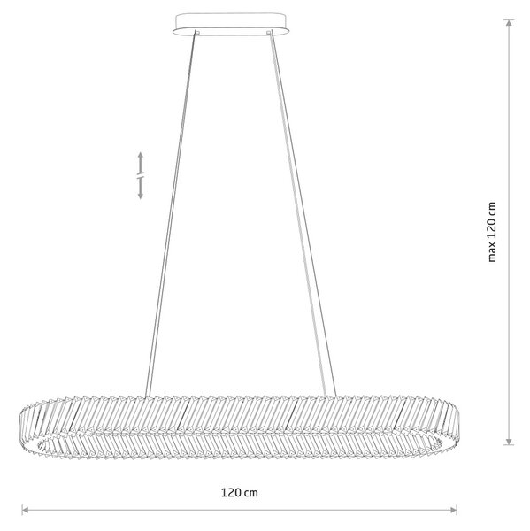 Luxora LED egyágú függesztett lámpa