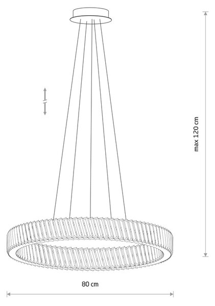 Luxora LED egyágú függesztett lámpa