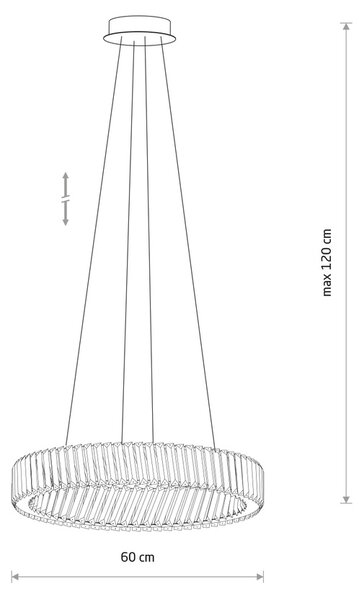 Luxora LED egyágú függesztett lámpa