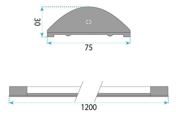 LED lámpa JNH055-35N White 120 cm
