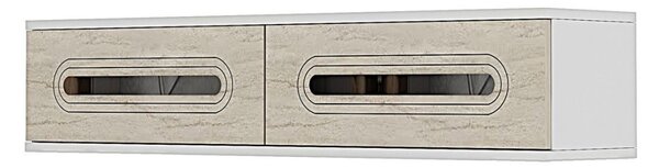 Rany komód, fehér-travertin, 120 cm – TR555CHM1631