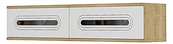Rany komód, zafír tölgy-fehér, 120 cm – TR555CHM1633