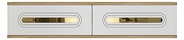 Rany komód, zafír tölgy-fehér, 120 cm – TR555CHM1632
