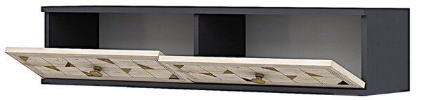 Moka komód, antracit-travertin, 120 cm – TR555CHM1636