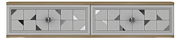 Moka komód, zafír tölgy-fehér, 120 cm – TR555CHM1643