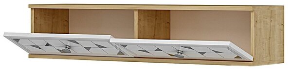 Moka komód, zafír tölgy-fehér, 120 cm – TR555CHM1643