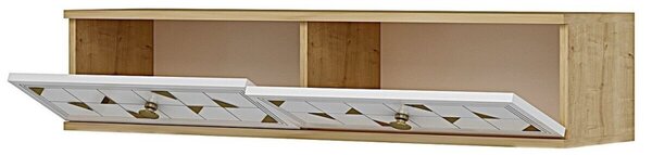 Moka komód, zafír tölgy-fehér, 120 cm – TR555CHM1642