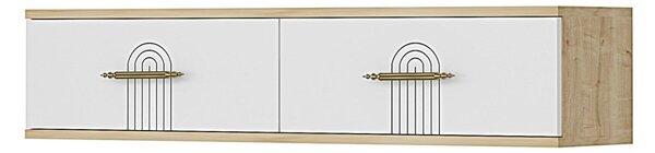 Ida komód, zafír tölgy-fehér, 120 cm