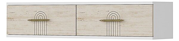 Ida komód, fehér-travertin, 120 cm – TR555CHM1652