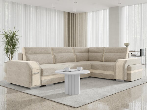Sarokkanapé Kingsport 117, Kárpit, 90x305x205cm