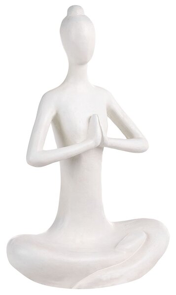 Kerti szobor YOGHINA Nő 60 cm Fehér