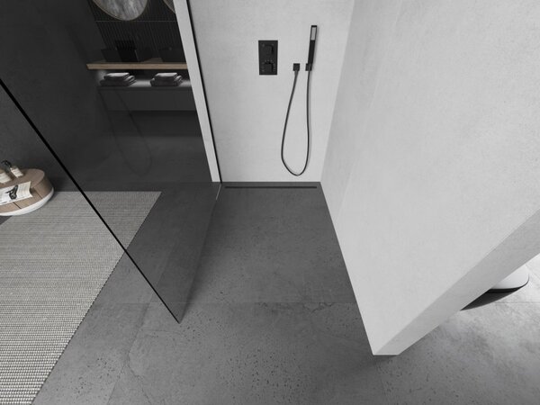 Mexen Kioto L, Walk-In zuhany paraván 60 x 200 cm, 8 mm átlátszó üveg, fekete profil, 800-060-103-70-00