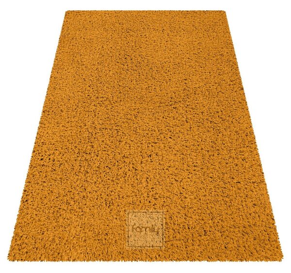 Minőségi darabos szőnyeg vastag szőrrel mustársárga színben Szélesség: 140 cm | Hossz: 190 cm