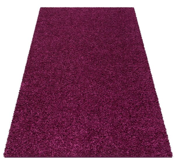 Gyönyörű lila Shaggy szőnyeg Szélesség: 140 cm | Hossz: 190 cm