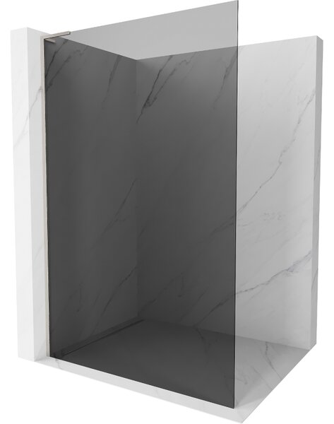 Mexen Kioto L, Walk-In zuhany paraván 70 x 200 cm, 8mm szürke üveg, csiszolt acél profil, 800-070-103-97-40