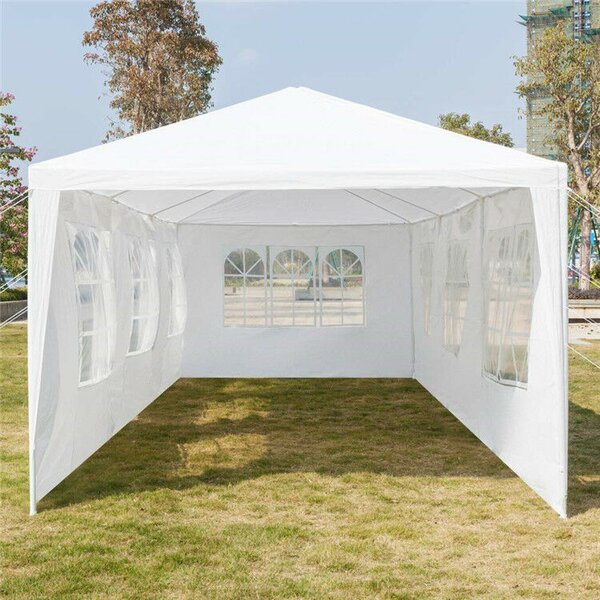 Pepita kerti XL Pavilon party sátor 6 levehető oldalfallal 3x6m - fehér